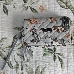 Vera Bradley RFID 3-in-1 All-In-One Dog Show Wallet, Wristlet, Crossbody Bag